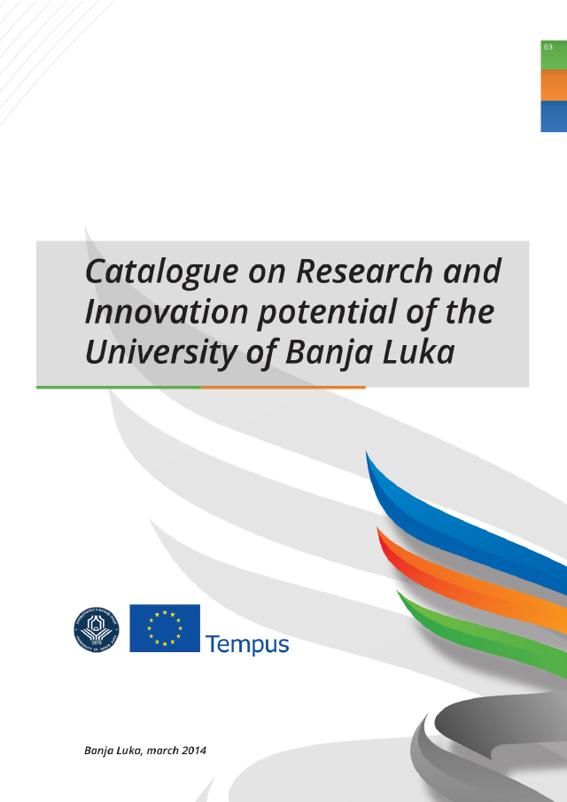 Catalogue on Research and Innovation Potential of the University of Banja Luka